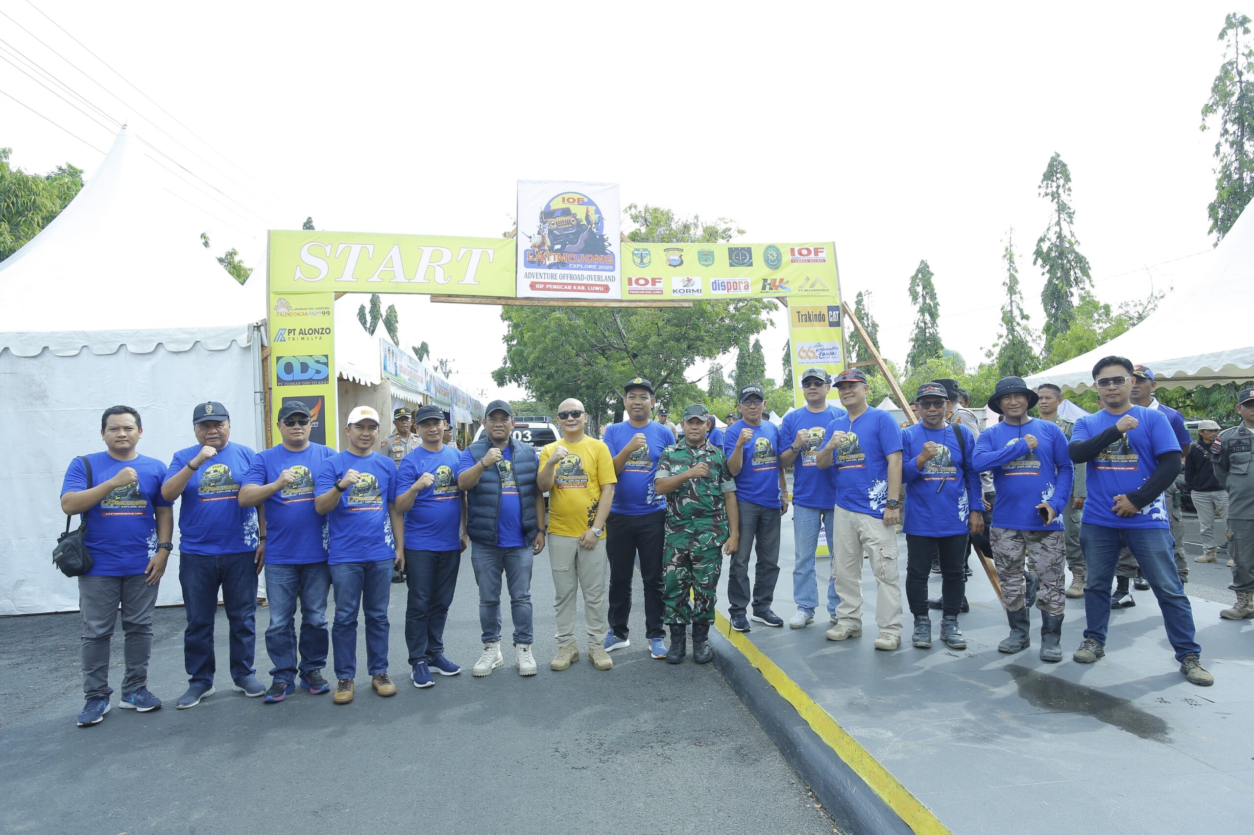 Foto: Bupati Luwu Bersama Panitia Offroader Latimojong Explore 2025